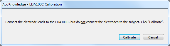 Dialog box shown by setup channels when adding EDA100C