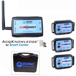 Smart Center controller, 2-3 wireless transmitters & AcqKnowledge plus case