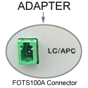 Sensor adapter for FOTS100A LC/APC connector