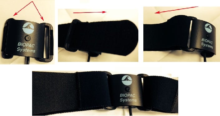 Breathing belt hardware for biofeedback and mindfulness Temperature Heart GSR 