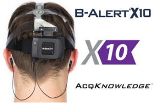 B-Aert X10 EEG+ECG and AcqKnowledge