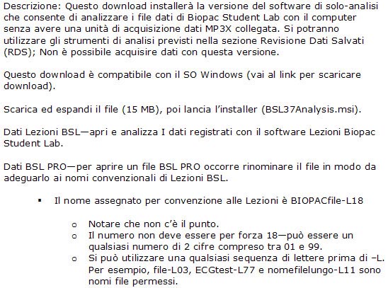 Biopac Student Lab analysis software