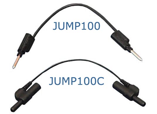 Jumper, 2 mm pin, stackable, 10 cm